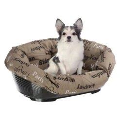 Cesta De Plástico Ferplast Siesta Deluxe Para Mascotas -Gatos Perros Suministros Tienda 64518 ferplast hundekorbsofa cities hs 07 4 1