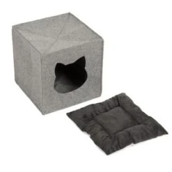 Cueva De Fieltro Para Estantería -Gatos Perros Suministros Tienda 70615 pla katzenhoehle f regale aus filz fg 5218 2