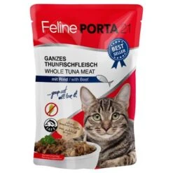 Feline Porta 21 En Bolsitas 24 X 100 G -Gatos Perros Suministros Tienda 7185 pla felineporta21 tunarind pouch 3