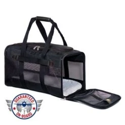Transportin Homologado Para Cabina De Avión Sherpa® Original Deluxe -Gatos Perros Suministros Tienda 73910 sherpa original deluxe pet carrier hs 03 6