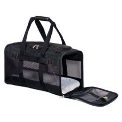 Transportin Homologado Para Cabina De Avión Sherpa® Original Deluxe -Gatos Perros Suministros Tienda 73999 pla sherpa original deluxe pet carrier hs 02 2