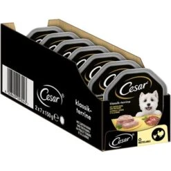 Cesar En Tarrinas 56 X 150 G -Gatos Perros Suministros Tienda 78459 mars cesar klassiker huhn truthahn hs 02 4