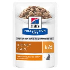 Hill's K/d Prescription Diet Sobres Comida Húmeda Para Gatos -Gatos Perros Suministros Tienda 79023 pla hills prescriptiondiet kd kidneycare hs 01 5