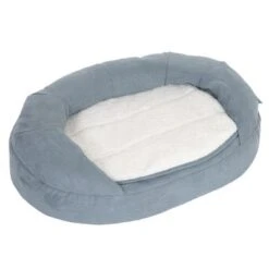 Cama Ortopédica Memory Ovalada Gris 38 Cama Ortopédica Memory Ovalada Gris -Gatos Perros Suministros Tienda 79216 pla memory oval grau fg 6674 1