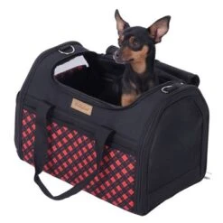 Bolso De Transporte A Cuadros Para Mascotas 38 Bolso De Transporte A Cuadros Para Mascotas -Gatos Perros Suministros Tienda 79331 tragetasche hund fg 7517 2