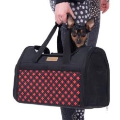 Bolso De Transporte A Cuadros Para Mascotas 37 Bolso De Transporte A Cuadros Para Mascotas -Gatos Perros Suministros Tienda 79331 tragetasche hund fg 7520 0