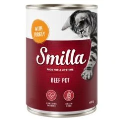 Smilla Tierno Vacuno 6 X 400 G -Gatos Perros Suministros Tienda 80098 pla smilla beefpot turkey 400g 9