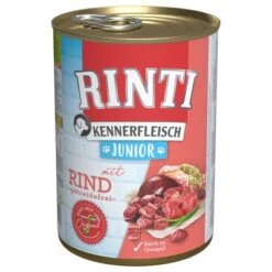 Pack Ahorro: Rinti Kennerfleisch 12 X 400 G -Gatos Perros Suministros Tienda 82550 pla bilder rinti kennerfleisch junior rind 400g hs 01 2