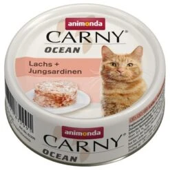 Animonda Carny Ocean 12 X 80 G -Gatos Perros Suministros Tienda 83299 pla animonda carny ocean lachs jungsardinen 85g hs 01 2