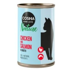 Cosma Nature 6 X 140 G 39 Cosma Nature 6 X 140 G -Gatos Perros Suministros Tienda cosma nature chickensalmon 140g 1000x1000 7