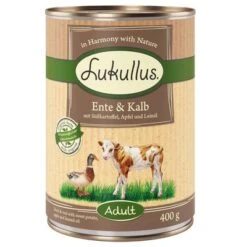 Pack Ahorro: Lukullus 24 X 400 G 25 Pack Ahorro: Lukullus 24 X 400 G -Gatos Perros Suministros Tienda lukullus entekalb 400g 1000x1000 8 1
