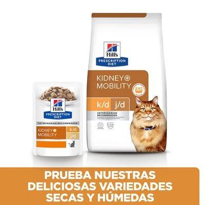 Hill's K/d + Mobility Prescription Diet Bolsitas Para Gatos 7 Hill's K/d + Mobility Prescription Diet Bolsitas Para Gatos - Imagen 7
