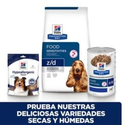 Hill's Z/d Food Sensitivities Prescription Diet Comida Húmeda -Gatos Perros Suministros Tienda pd zd dog bk30873m bk30972 cross sell es 5
