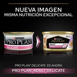 PURINA PRO PLAN Cat Delicate 24 X 85 G En Latas -Gatos Perros Suministros Tienda puprpnwcadvdenomotu23npackbcles 5