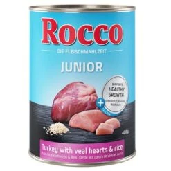 Rocco Junior Pack Ahorro 24 X 400 G -Gatos Perros Suministros Tienda rocco junior turkey 400g 1000x1000 4