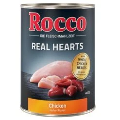 Rocco Real Hearts 6 X 400 G -Gatos Perros Suministros Tienda rocco realheart chicken 400g 1000x1000 2