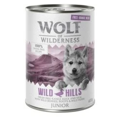 Wolf Of Wilderness Free Range Junior 12 X 400 G - Pack Ahorro -Gatos Perros Suministros Tienda wow freerange junior wildhills 400g 1000x1000 7