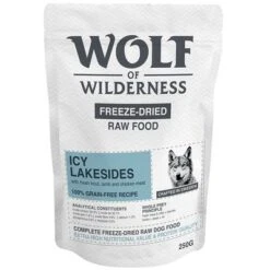 Wolf Of Wilderness Icy Lakesides Con Cordero, Trucha Y Pollo -Gatos Perros Suministros Tienda wow freezedried icy lakesides 250g 1000x1000 7